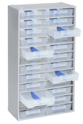 Obrázek produktu pro Allit 464810 Kleinteilmagazin VarioPlus ProM 57/48 B x H T 300 565 140 mm Silber 1