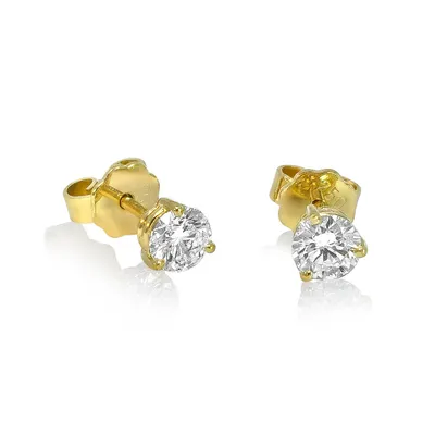 Produktbild von Brillant Diamant Ohrstecker 750 Gelbgold 18 Karat Gold 0,80 ct G/VS1 Solitär