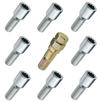 Produktbild von 8x Radschraube M14x1.5, TORX, 45mm, Sternschraube, Kegel, 10R