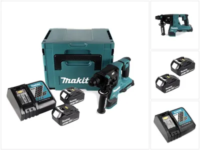 Produktbild von Makita DHR 280 RTJ Akku Bohrhammer Brushless SDS-PLUS im Makpac + 2x 18 V- 5 Ah / 5000 mAh Akku und Ladegerät