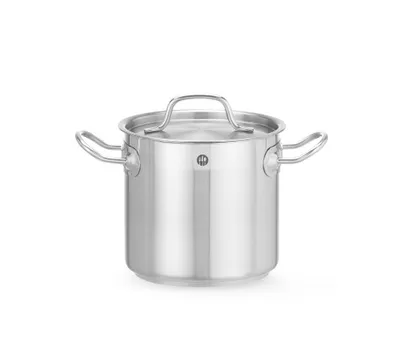 Zdjęcie produktu dla HENDI | Wysoki garnek z pokrywką Profi Line, Profi Line, pojemność 3L, ⌀160x(H)150mm