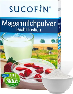 Produktbild von SUCOFIN Magermilchpulver leicht löslich 18 x 250g Ideal als Kaffeeweißer