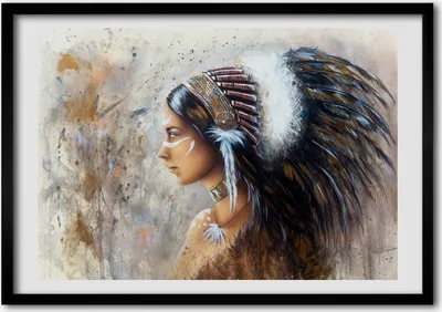 Produktbild von Bild - Bilderrahmen - 100 cm x 70 cm - MDF - Rahmen - Foto - Wandkunst indisch