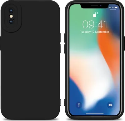 Image de Cadorabo Housse pour Apple iPhone X / XS Housse de protection en noir TPU silicone Etui Case Housse pour téléphone portable