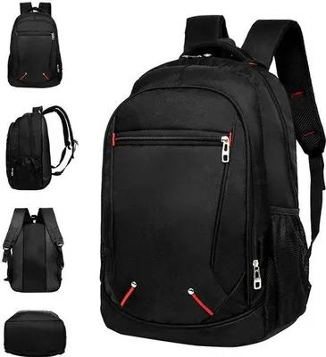 Immagine prodotto di Zaino da 30 litri, borsa da viaggio, zaino da uomo, zaino sportivo, zaino da trekking, zaino per laptop, nero