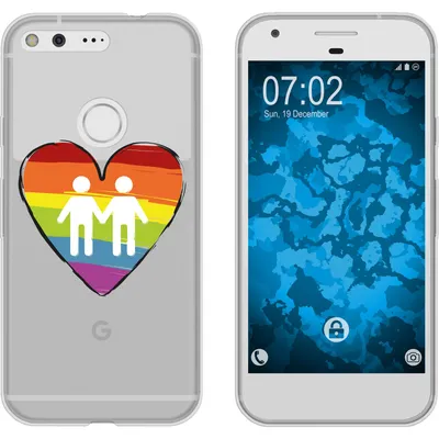Produktbild von PhoneNatic Case kompatibel mit Google Pixel Silikon-Hülle pride Männer M3