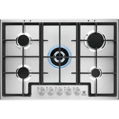 Image de Electrolux EGS75362X Inox Table de cuisson intégrée 75 cm de Gaz 5 zone(s)