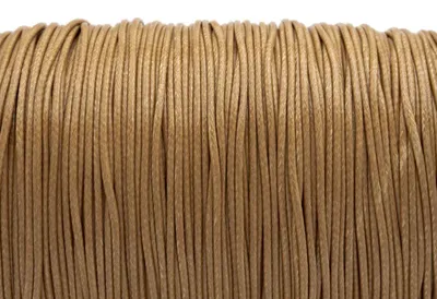Produktbild von Vintageparts Polyesterkordel gewachst 10 m Nougat 1 mm geflochten