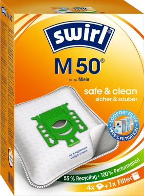dustwave®, 20 sacchetti per aspirapolvere adatti per Miele Complete C3 EcoLine, prodotti in Germania, con microfiltro