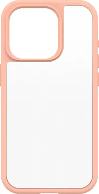 Imagen del producto de Funda OtterBox React para el smartphone Apple iPhone 15 Pro - Color melocotón, transparente - Antibacteriana, resistente a caídas - Plástico