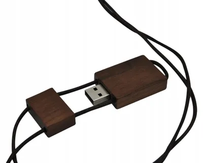 Produktbild von MemoRabbit STRAP WOOD USB-Stick Holz mit Band 64 GB