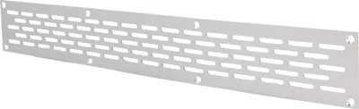 Produktbild von Aluminium Lochblech 400x50mm F1 Lüftungsgitter Lochung 20x3mm silber eloxiert