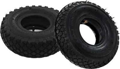 Image de vidaXL 2 pneus 2 tubes 3,00 - 4 260 x 85 pour diables en caoutchouc