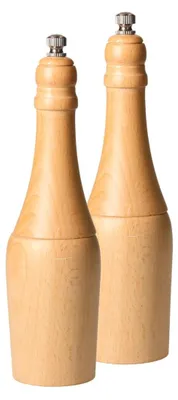 Immagine prodotto di Set di macinae pepe "Duo" - Elegante set di utensili da cucina in legno di betulla con robusto macinino in Vetroceramica - Macinino per una macinatura precisa - Naturale