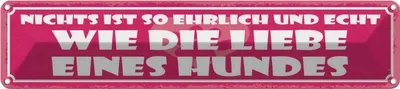 Produktbild von vianmo Blechschild 10x46 cm Nichts ist so ehrlich und echt Spruch Zitat
