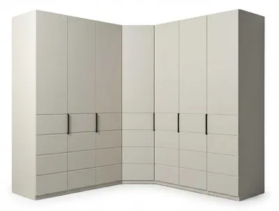 Immagine prodotto di Armadio angolare, mobile angolare, beige, moderno, elegante, armadio, parete attrezzata