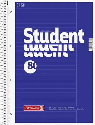 Produktbild von 5X BRUNNEN 1067925 Collegeblock A4 Lin25 80Bl