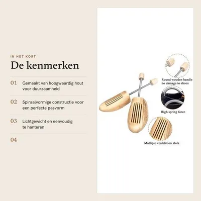 Produktbild von Lichtgewicht Houten Schoenspanner mit Stabilität von Zeh zu Zeh
