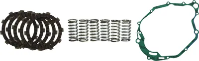 Image de Kit d'embrayage pour Yamaha TW 125 H Trailway, année de fabrication 2003-2004 : disques d'embrayage, ressorts d'embrayage, joint de couvercle d'embrayage de la marque pamoto - Neuf