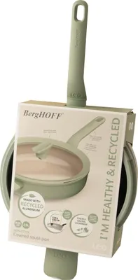 Zdjęcie produktu dla BergHOFF 3950449, 2,9 l, Okrągły, Zielony, Aluminium, Ceramika, Szkło, Silikon, CeraGreen, Zielony