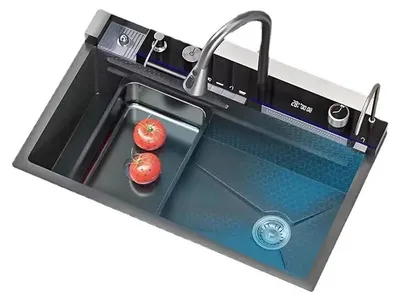 Productafbeelding van Keukenkraan – RVS Kraan – Keukenmengkraan – Roestvrij Staal – Keramische Cartridge – 75X46CM