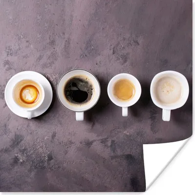 Produktbild von MuchoWow® Poster Kaffee - Küche - Industrie 100x100 cm - Babyzimmer