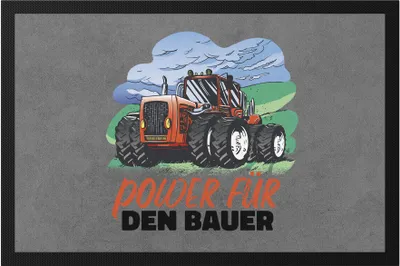 Produktbild von Power Für Den Bauer Fußmatte Geschenkidee Bauern Bauernhof Fans Farmer Landwirtschaft Traktor Trecker