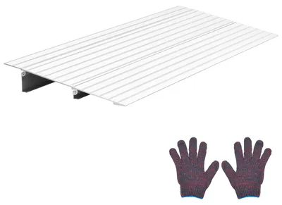 Obrázek produktu pro Rampa na prah VEVOR, 248 × 864 × 50,8 mm, rampa pro vozíčkáře z hliníkové slitiny s nosností 360 kg, rampa na obrubník pro domácí schody, vhodná pro vozíčky, skútry, chodítka, jízdní kola a tříkolky