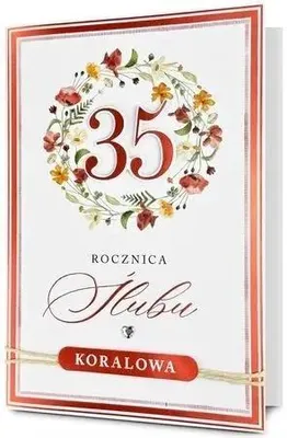 Zdjęcie produktu dla Karnet Rocznica ślubu 35 - Pan Dragon