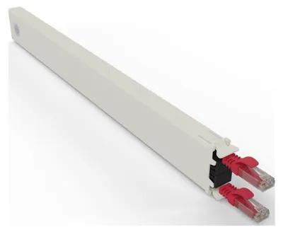 Produktbild von PATCHBOX .one / Cassette / 8RU / UTP / Red, 0,8 m, Cat6a, U/UTP (UTP), RJ-45, RJ-45, Rot