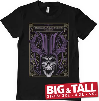 Produktbild von Dungeons Master's Guide Big & Tall T-Shirt - 4XL - Black