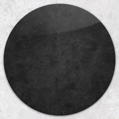 Produktbild von Glas-Herdabdeckplatten Glaskeramikkochfeld-Abdeckung Spritzschutz Glas Runden Schneidebrett fi40 cm - Schwarzer Stein
