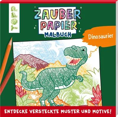 Produktbild von Zauberpapier Malbuch Dinosaurier