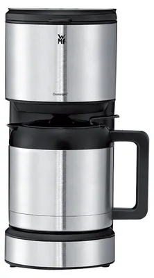 Produktbild von WMF Aroma Thermo Stelio, freistehend, Schwarz, Edelstahl, Tropfen, Gemahlener Kaffee, Kaffee, 1l