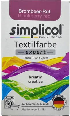 Image de Peinture textile Simplicol Expert 150g, rouge mûre