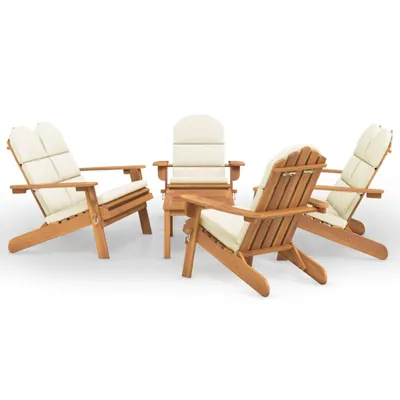 Immagine prodotto di Set Salotto da Giardino Adirondack 5pz Legno Massello di Acacia
