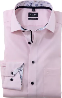 Produktbild von Olymp Hemd rosa Modern Fit mit Brusttasche