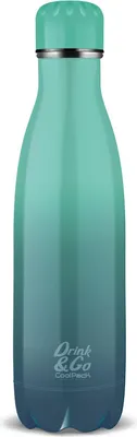 Image de Bouteille isotherme McNeill en métal 500 ml, bleu dégradé « Blue Lagoon »