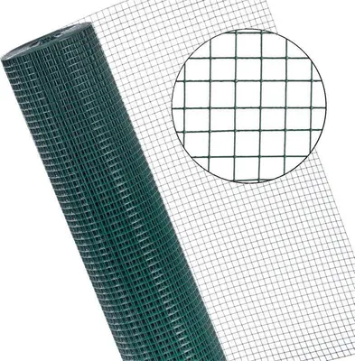 Produktbild von Volierendraht 4eck Voliere 1x10 m Käfig 16x16 Maschendrahtzaun Gartenzaun Grün