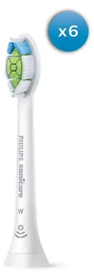 Produktbild von Philips Optimal White HX6066/87 Bürstenköpfe (6er-Pack), 6 Stück(e), Weiß, 3 Monat( e), Medium, 62000 Bewegungen pro Minute, Philips