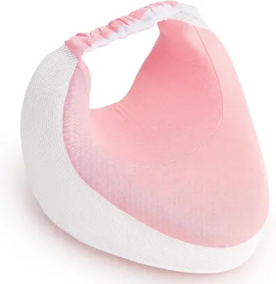 Immagine prodotto di Cuscino per le ginocchia - Cuscino per le gambe - Per dormire su un lato - Memory foam - 25x22x20 cm - Rosa