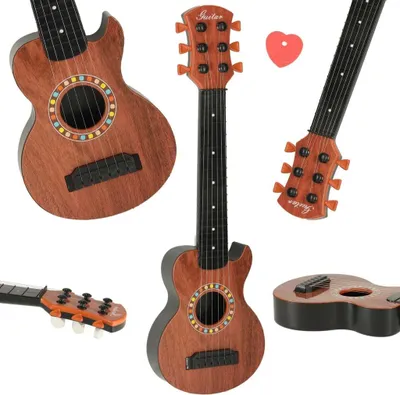Image de Guitare classique pour enfant, 18 pouces, 6 cordes en bois