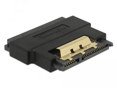 Image de Adaptateur Delock SATA 22 broches (femelle vers mâle) avec fonction d'encliquetage - Protection de port