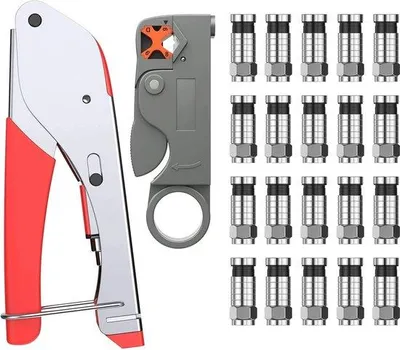 Produktbild von Famanu Krimpzange Set 0,25 - 6 mm, verstellbare Drahtkrimpzange für AWG 23-10