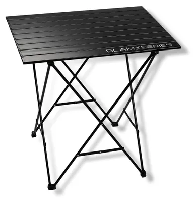 Klappbarer Make-up-Tisch, 20 kg, mit Transporttasche, schwarz