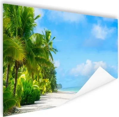 Produktbild von MuchoWow® Poster Palme - Tropisch - Insel 120x80 cm - Bilder