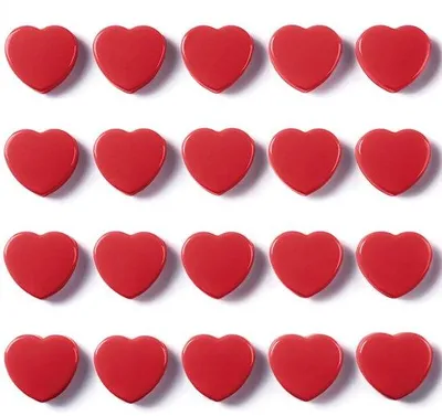 Image de Mini-aimants rouges puissants pour tableaux blancs et panneaux magnétiques - petits aimants puissants pour réfrigérateur, pour le bureau et l'école