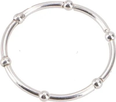 Produktbild von Silberring mit Zierlichen Kugeln, Silber-Farben, SterlingSilber, Ringgröße: 63 (20,1 mm)