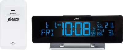 Immagine prodotto di Alecto WS-2500 - Sveglia digitale con stazione meteo, nero/argento