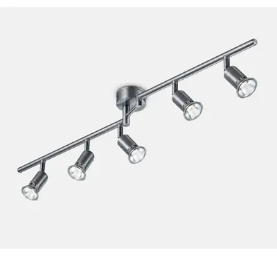 Obrázok produktu pre Stropné bodové svietidlo - 17,4 W, 1560 lm, LED, otočné, GU10, teplá biela, strieborná farba